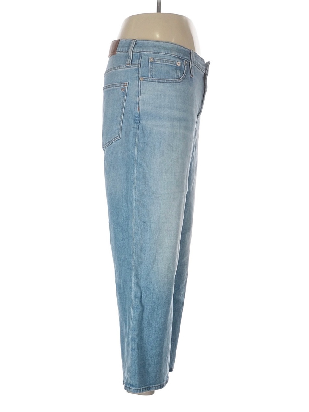 Madewell Slim Wide-Leg Crop Jeans Women’s Size 32 Light Wash High Rise Denim - Picture 3 of 6